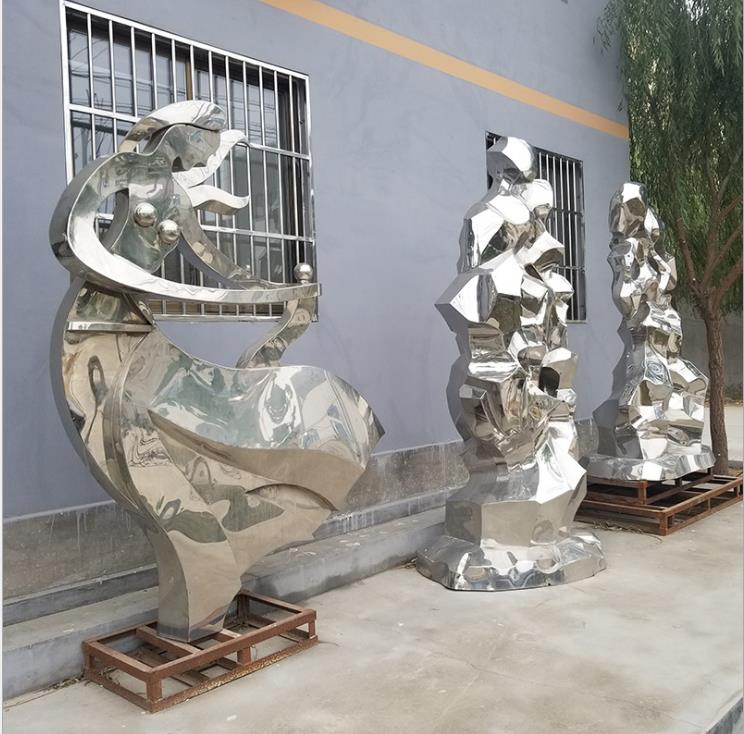 不锈钢标志雕塑