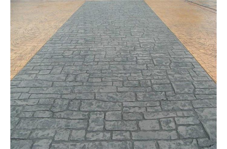水泥压花路面材料
