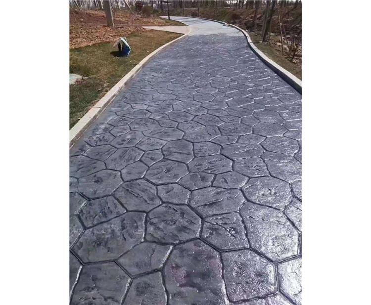 水泥压花路面材料