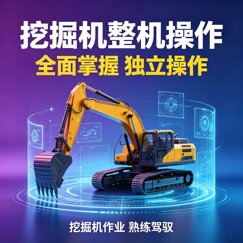 挖掘机工地实操培训