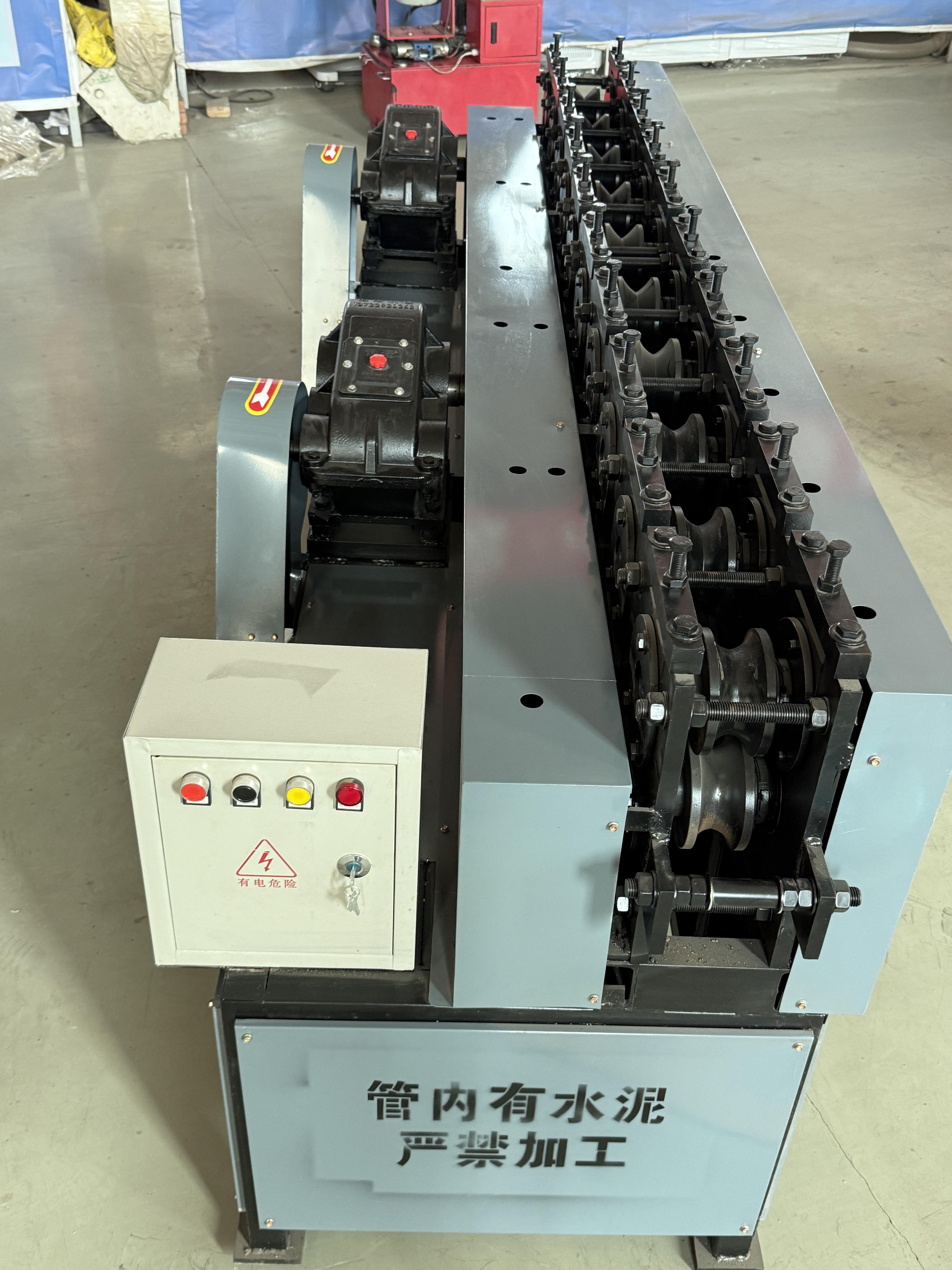 液压圆管压方一次成型机器