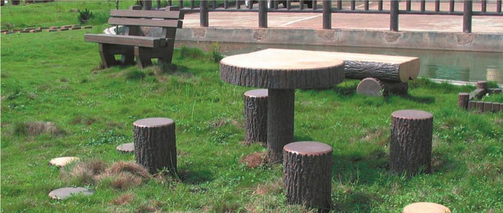 百色仿木桌椅制作 制作周期短 浙江宏辉园林