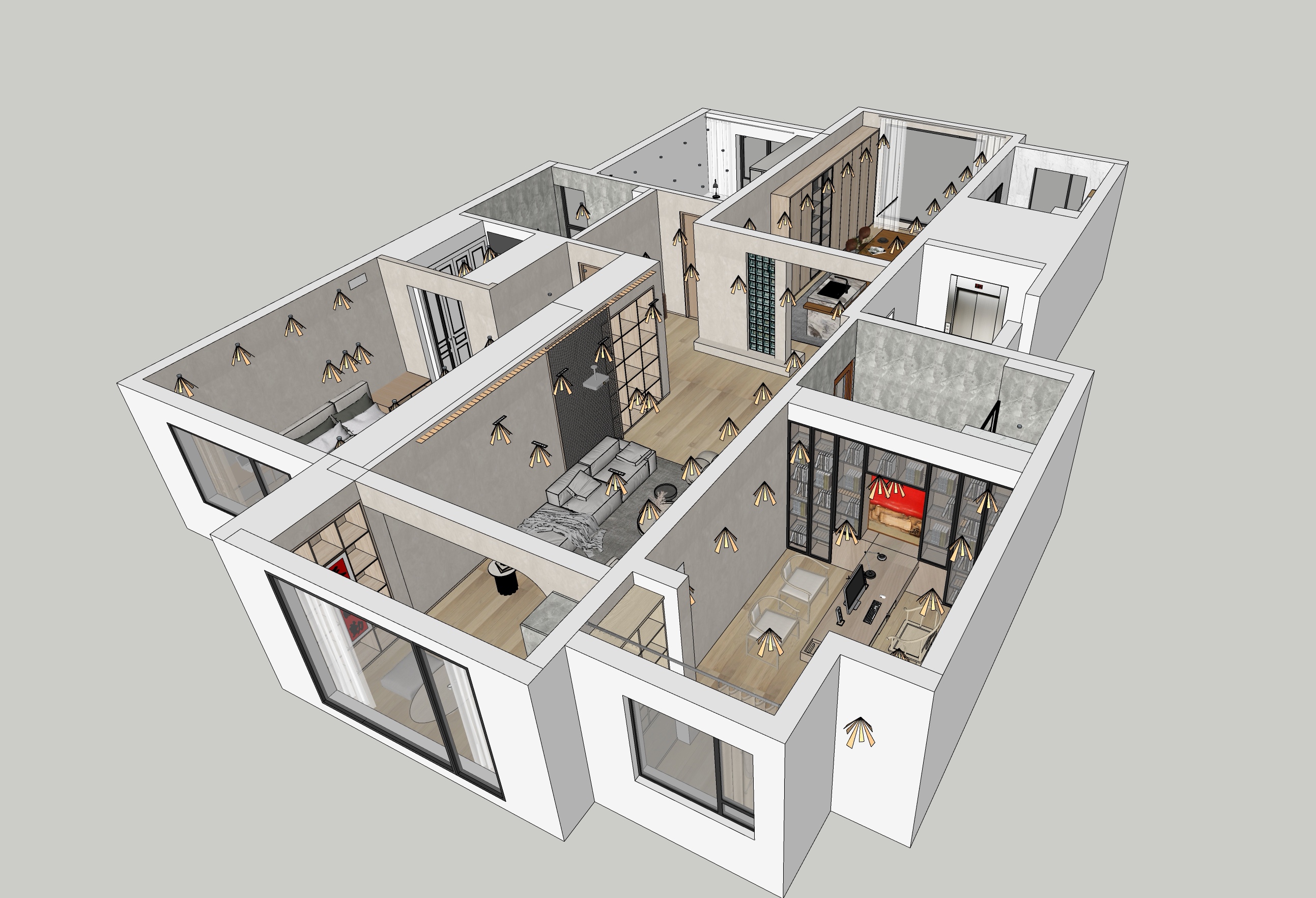 建筑3dmax建模效果图 3dmax建模学习