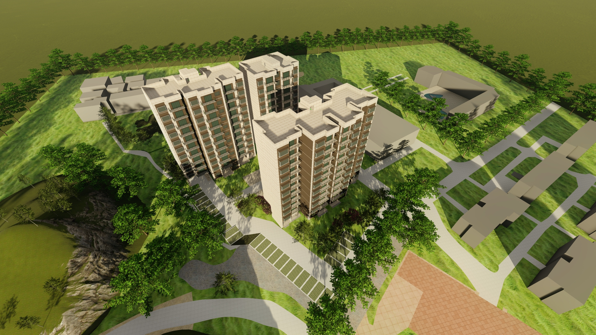 3d小区楼盘设计视频vr小区楼盘设计毕业设计