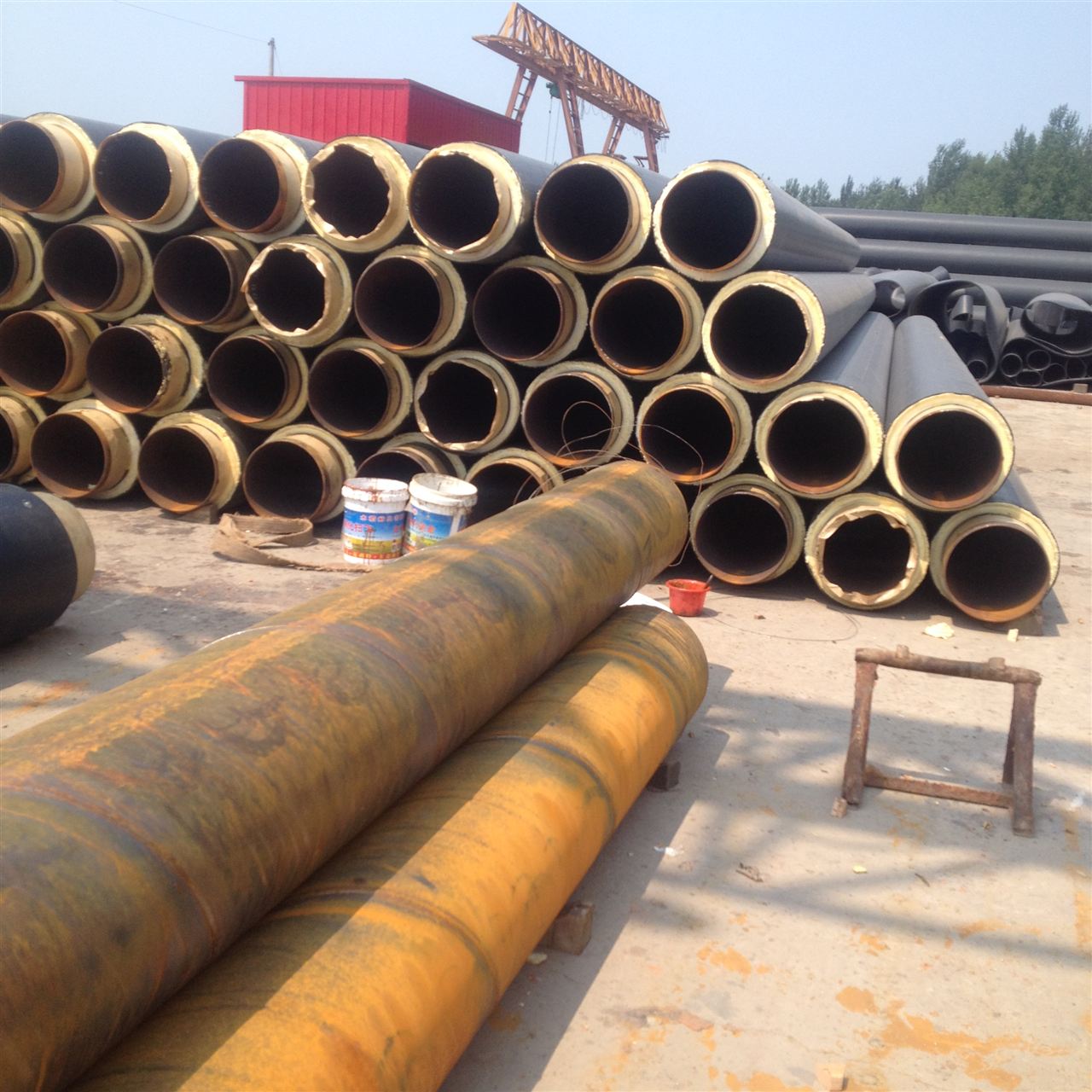 直埋热水预制保温管重庆预制聚氨酯保温管厂家